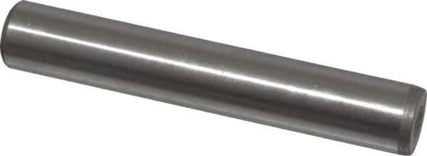 Jergens - 1/2" Diam x 3" Pin Length C-1215 Alloy Steel Pull Out Dowel Pin - C 47-58 & C 60-64 (Surface) Hardness, 1 Beveled & 1 Threaded End - Eagle Tool & Supply