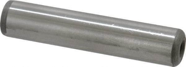 Jergens - 5/8" Diam x 3" Pin Length C-1215 Alloy Steel Pull Out Dowel Pin - C 47-58 & C 60-64 (Surface) Hardness, 1 Beveled & 1 Threaded End - Eagle Tool & Supply