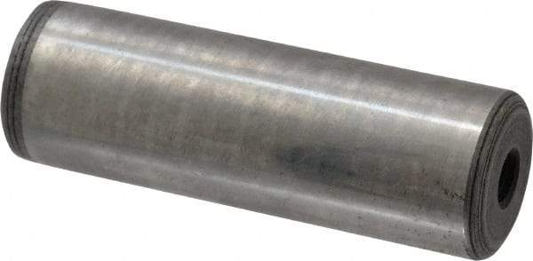 Jergens - 1" Diam x 3" Pin Length C-1215 Alloy Steel Pull Out Dowel Pin - C 47-58 & C 60-64 (Surface) Hardness, 1 Beveled & 1 Threaded End - Eagle Tool & Supply