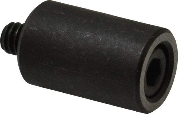 Jergens - 1/4-20 Thread, 5/8" OD, 1" High, Jig Foot - Black Oxide Finish, Low Carbon Steel, Case Hardened, 75-77 R30N Heat Treatment - Eagle Tool & Supply