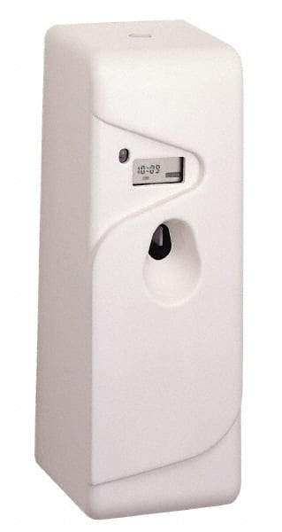 PRO-SOURCE - 4,800 Cu Ft Coverage, White Metered Aerosol Dispenser - D Battery Required - Eagle Tool & Supply