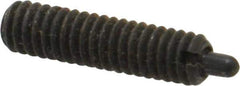 Jergens - 8-32, 5/8" Thread Length, 3/32" Plunger Projection, Steel Threaded Spring Plunger - 0.07" Max Plunger Diam, 5/8" Plunger Length, 2.7 Lb Init End Force, 7.3 Lb Final End Force, 5/64" Hex - Eagle Tool & Supply