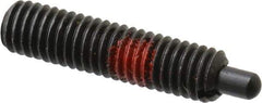 Jergens - 10-32, 3/4" Thread Length, 1/8" Plunger Projection, Steel Threaded Spring Plunger - 0.093" Max Plunger Diam, 3/4" Plunger Length, 2.9 Lb Init End Force, 11.1 Lb Final End Force, 3/32" Hex - Eagle Tool & Supply