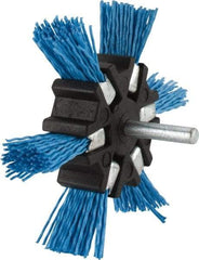 Value Collection - 4" OD, 1/4" Shank Diam, Nylon Wheel Brush - 1/2" Face Width - Eagle Tool & Supply