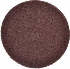 3M - 12" Medium Grade Aluminum Oxide Deburring Disc - 1-1/4" Center Hole, Arbor Connection, Maroon, 1,900 Max RPM - Eagle Tool & Supply