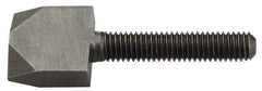 Jergens - 3/8-16 Thread, 1-1/2" Length Under Head, Steel Quarter Turn Screw - Grade C-1018, 1" Wide x 1" High x 3/8" Thick Head, Black Oxide, UNC Thread - Eagle Tool & Supply