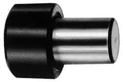 Gibraltar - 1-7/32" OAL, 3/4" Head Height, 5/8" OD, 52100 Steel, Unground, Press Fit Rest Button - Black Oxide Coating, 3/8" Pin Diam - Eagle Tool & Supply