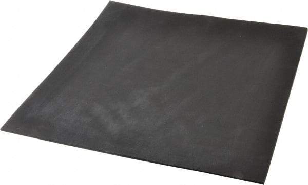 Made in USA - 12" Long, 12" Wide, 1/8" Thick, Neoprene Rubber Foam Sheet - 35 to 45 Durometer, Black, -20 to 180°F, 1,000 psi Tensile Strength, Plain Backing, Stock Length - Eagle Tool & Supply