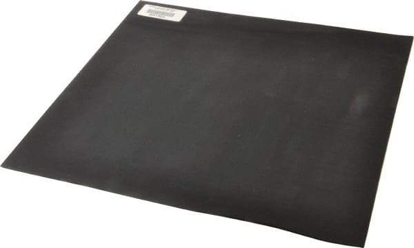 Made in USA - 12" Long, 12" Wide, 0.093" Thick, Neoprene Rubber Foam Sheet - 35 to 45 Durometer, Black, -20 to 180°F, 1,000 psi Tensile Strength, Adhesive Backing, Stock Length - Eagle Tool & Supply