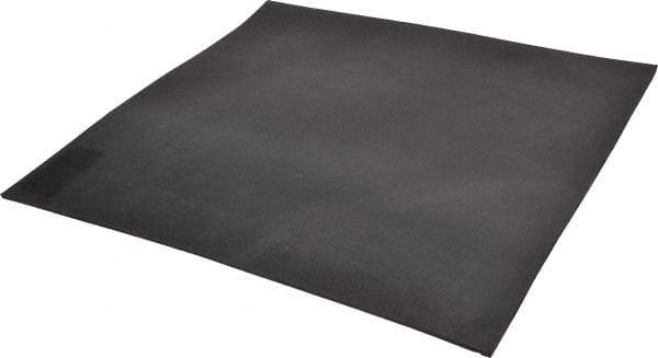Made in USA - 12" Long, 12" Wide, 1/8" Thick, Neoprene Rubber Foam Sheet - 35 to 45 Durometer, Black, -20 to 180°F, 1,000 psi Tensile Strength, Adhesive Backing, Stock Length - Eagle Tool & Supply