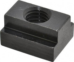 Jergens - 1/2-13 Blind Tapped T Slot Nut - 9/16" Slot Width, 7/8 x 11/32" Base Width x Height, 1-1/8 x 5/8" OAL x Height - Eagle Tool & Supply