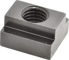 Jergens - 5/8-11 Blind Tapped T Slot Nut - 11/16" Slot Width, 1-1/8 x 7/16" Base Width x Height, 1-1/4 x 3/4" OAL x Height - Eagle Tool & Supply