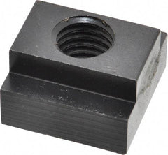 Jergens - 5/8-11 Blind Tapped T Slot Nut - 3/4" Slot Width, 1-1/4 x 15/32" Base Width x Height, 1-1/4 x 3/4" OAL x Height - Eagle Tool & Supply