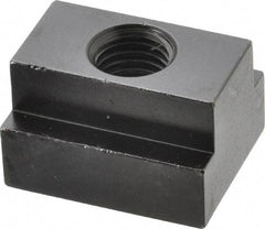 Jergens - 3/4-10 Blind Tapped T Slot Nut - 1-1/16" Slot Width, 1-5/8 x 1-1/16" Base Width x Height, 2 x 1-1/4" OAL x Height - Eagle Tool & Supply