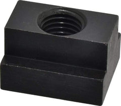 Jergens - 7/8-9 Blind Tapped T Slot Nut - 1" Slot Width, 1-5/8 x 5/8" Base Width x Height, 2 x 1-1/4" OAL x Height - Eagle Tool & Supply