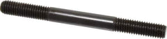 Jergens - 1/2-13 5-1/2" OAL Equal Double Threaded Stud - Alloy Steel, Black Oxide Finish, 1-1/2" Equal Thread Length - Eagle Tool & Supply
