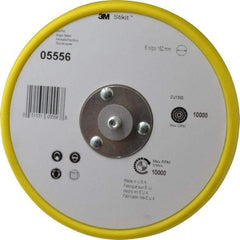 3M - 6" Diam Adhesive/PSA Disc Backing Pad - Medium Density, 10,000 RPM - Eagle Tool & Supply