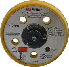 3M - 5" Diam Adhesive/PSA Disc Backing Pad - Soft Density, 12,000 RPM - Eagle Tool & Supply