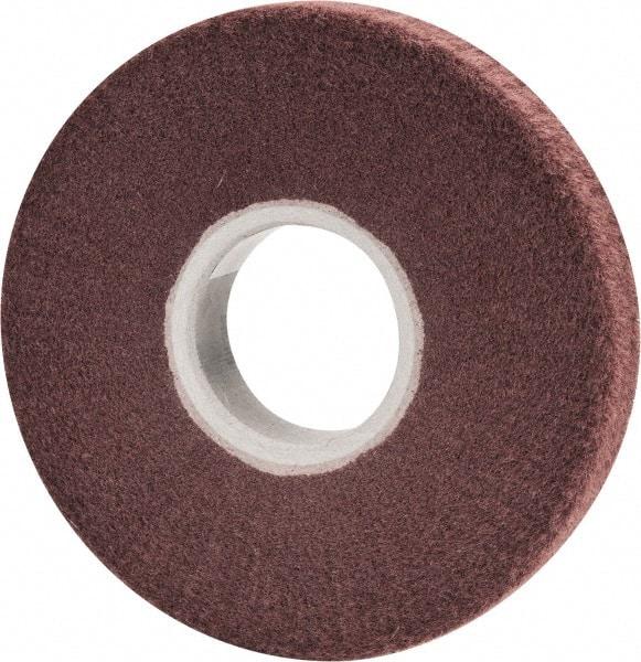 3M - 6" Diam Aluminum Oxide Finishing Flap Wheel - 2" Hole, 1" Wide, Density 5, Nonwoven, Very Fine Grade, 3,400 Max RPM - Eagle Tool & Supply