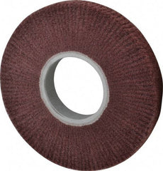 3M - 8" Diam Aluminum Oxide Finishing Flap Wheel - 3" Hole, 1" Wide, Density 5, Nonwoven, Fine Grade, 3,200 Max RPM - Eagle Tool & Supply