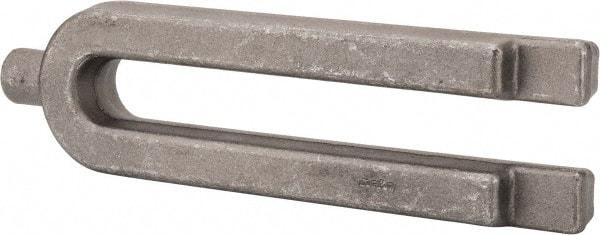 Jergens - 3-1/4" Wide x 1-3/8" High, Forged Steel, U Shaped Strap Clamp - 1" Stud, 9-1/8" Travel, 12" OAL, 1-1/16" Slot Width - Eagle Tool & Supply