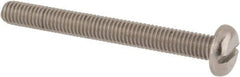 Value Collection - M5x0.80 Metric Coarse, 45mm Length Under Head Slotted Drive Machine Screw - Pan Head, Grade 18-8 & A2 Stainless Steel, Uncoated, Without Washer - Eagle Tool & Supply