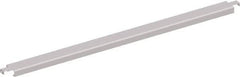 Interlake Mecalux - 3" Wide, 1-5/8" High, Open Shelving Double Flanged Crossbar - 48" Long, Use with Interlake Pallet Rack - Eagle Tool & Supply