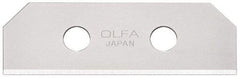 Olfa - 10 Piece Steel Safety Blade - 2-1/8" OAL - Eagle Tool & Supply