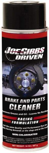 Joe Gibbs Driven Racing Oil - Proprietary Formula Brake Parts Cleaner - 14 oz Aerosol Can - Eagle Tool & Supply
