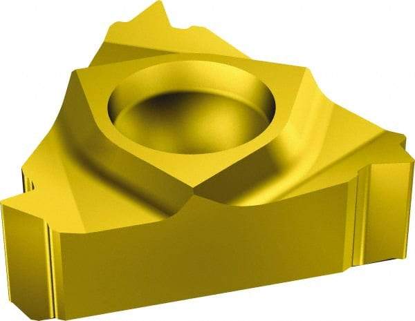 Sandvik Coromant - 166 Internal Right Hand 19 Whitworth Laydown Threading Insert - Grade 4125, TiAlN+TiN Coated Carbide, 6.35mm Inscribed Circle - Eagle Tool & Supply
