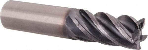 Kennametal - 18mm, 5 Flute, Solid Carbide, 0.75mm Corner Radius End Mill - 92mm OAL, 32mm LOC - Eagle Tool & Supply