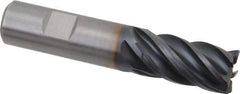 Kennametal - 18mm, 5 Flute, Solid Carbide, 0.75mm Corner Radius End Mill - 92mm OAL, 32mm LOC - Eagle Tool & Supply