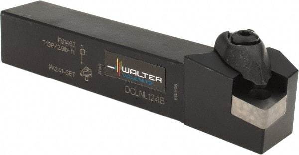 Walter - DCLN, Left Hand Cut, 3/4" Shank Height x 3/4" Shank Width, Negative Rake Indexable Turning Toolholder - 4-1/2" OAL, CN.. 43.., CN..1204.. Insert Compatibility, Series Walter Turn - Eagle Tool & Supply