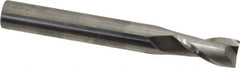 Niagara Cutter - 1/2", 1" LOC, 1/2" Shank Diam, 4" OAL, 2 Flute, Solid Carbide Square End Mill - Single End, Uncoated, Spiral Flute, 30° Helix, Centercutting, Right Hand Cut, Right Hand Flute, Series C230 - Eagle Tool & Supply