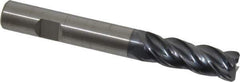 Kennametal - 1/2", 4 Flute, Solid Carbide, 0.06" Corner Radius End Mill - 4" OAL, 1-1/2" LOC - Eagle Tool & Supply
