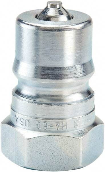 Parker - 1-1/16-12 SAE ORB Steel Hydraulic Hose Female Straight Thread Nipple - 2,500 psi, 28 GPM, Series 60 - Eagle Tool & Supply