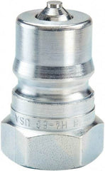 Parker - 1-1/16-12 SAE ORB Steel Hydraulic Hose Female Straight Thread Nipple - 2,500 psi, 28 GPM, Series 60 - Eagle Tool & Supply