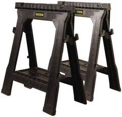 Stanley - Folding Sawhorse - 1" Long x 27.3" Wide x 32" High, Twin Pack - Eagle Tool & Supply