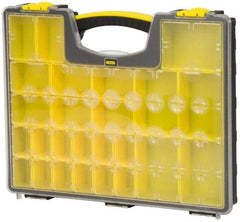 Stanley - 25 Compartment Tool Organizer - 13-1/8" Wide x 16-7/32" Deep x 2-1/8" High, Polypropylene Resin & Acrylonitrile Butadiene Styrene Plastic - Eagle Tool & Supply