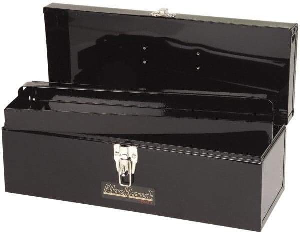 Blackhawk by Proto - 1 Tray Tool Box - 19" Wide x 7" Deep x 7" High, Steel, Black - Eagle Tool & Supply