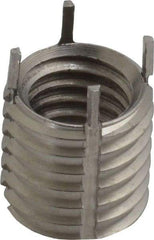 Jergens - 1/2-13 Internal, 5/8-11 External, UNC, 5/8" Insert Length, Thin Wall Keylocking Thread Inserts - Stainless Steel, Passivated Finish, Grade 303, 2B Internal Class of Fit, 2A External Class of Fit, Use Tool 215-064726 - Eagle Tool & Supply
