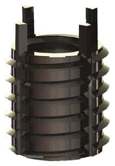 Jergens - M10x1.25 Internal, M16x1.50 External, Metric Fine, 16mm Insert Length, Heavy Duty Keylocking Thread Inserts - Stainless Steel, Passivated Finish, Grade 303, 6H Internal Class of Fit, 6G External Class of Fit, Use Tool 215-064767 - Eagle Tool & Supply