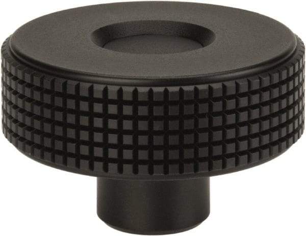 Elesa - 2.36" Head, Knurled Knob - Female Insert, Plastic - Eagle Tool & Supply