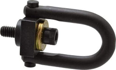 Jergens - 800 Lb Load Capacity Safety Engineered Center Pull Hoist Ring - 7 Ft/Lb Torque, 5/16 - 18 Thread, 4140 Alloy Steel, Black Oxide Finish - Eagle Tool & Supply