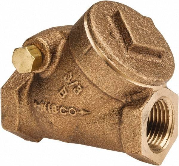 NIBCO - 3/8" Bronze Check Valve - Y-Pattern, FNPT x FNPT, 200 WOG - Eagle Tool & Supply