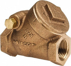 NIBCO - 3/8" Bronze Check Valve - Y-Pattern, FNPT x FNPT, 200 WOG - Eagle Tool & Supply