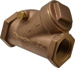 NIBCO - 1" Bronze Check Valve - Y-Pattern, FNPT x FNPT, 200 WOG - Eagle Tool & Supply