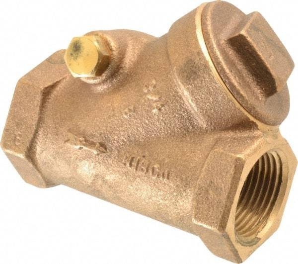 NIBCO - 3/4" Bronze Check Valve - Y-Pattern, FNPT x FNPT, 200 WOG - Eagle Tool & Supply