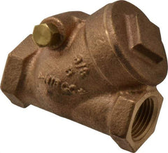 NIBCO - 3/8" Bronze Check Valve - Y-Pattern, FNPT x FNPT, 200 WOG - Eagle Tool & Supply