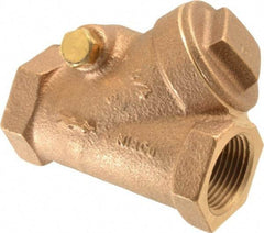 NIBCO - 3/4" Bronze Check Valve - Y-Pattern, FNPT x FNPT, 300 WOG - Eagle Tool & Supply